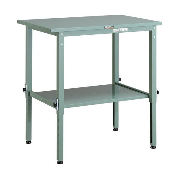 軽量高さ調節式作業台(下棚2枚付)