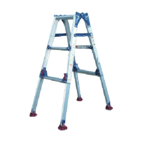 四脚アジャスト式脚立カルノビSCL型 自在脚タイプ2~3尺 ブラック SCL-J90 1