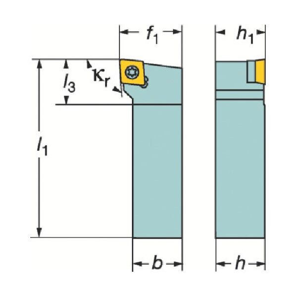 コロターン107 ポジチップ用シャンクバイト SCLCL 1
