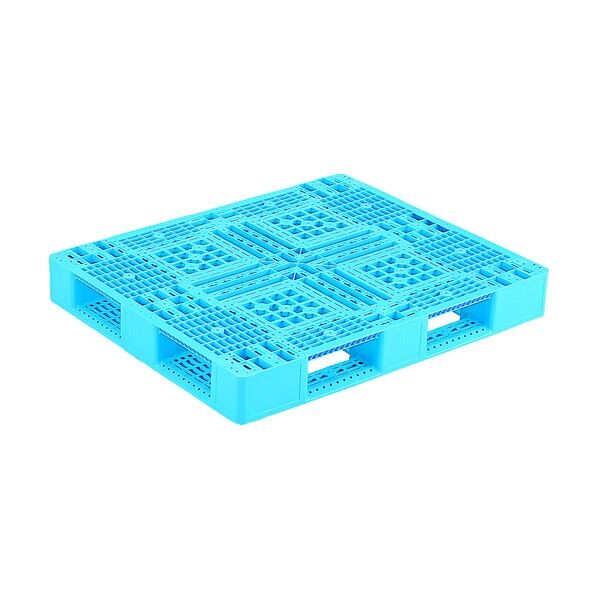 プラスチックパレットD4ー102ー2 青 SK-D4-1012-2-BL 1点