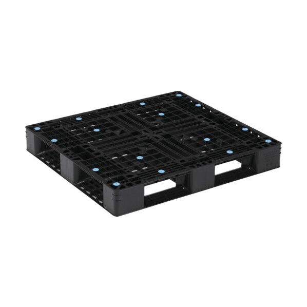 プラスチックパレット 812258 D4-1011-3黒 SK-D4-1011-3-BK 1点