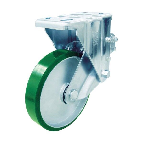 重荷重用クッションキャスター固定ウレタン車輪 200径 SKYR200UWF 1