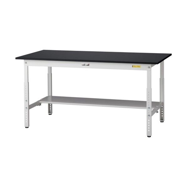 実験用ラボテーブル 高さ調整タイプ SLKA-1575T-BKW 1台