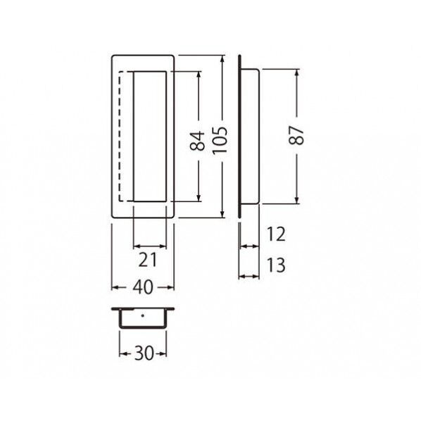 セリカ兼用引手 SG/仙徳 105 T-54 1個