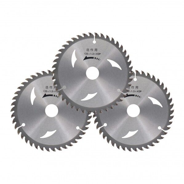 漢道 木工用チップソー 125×1.3×42P 97143 3枚組