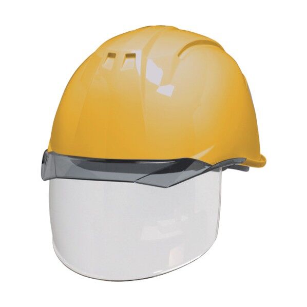 DICプラスチック 透明バイザーヘルメット(シールド面付) AA11EVO-CS KP 黄色/スモーク AA11EVO-CS-HA6-KP-Y/S 1点...