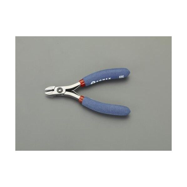 esco|エスコ 120mm 精密用ニッパー(フラッシュ/ESD) EA535TB-2A 1丁...