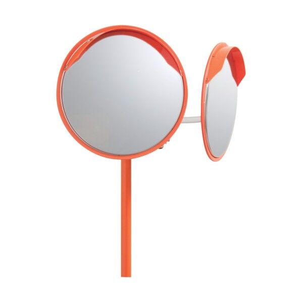 カーブミラー(W)ポール付 ステンレス製 320Ф 869-19 1点