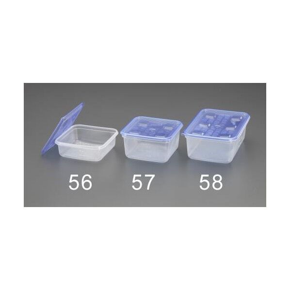 エスコ(esco) 700ml 密閉保存容器(ジップロックコンテナー/2個) EA508TK-56...