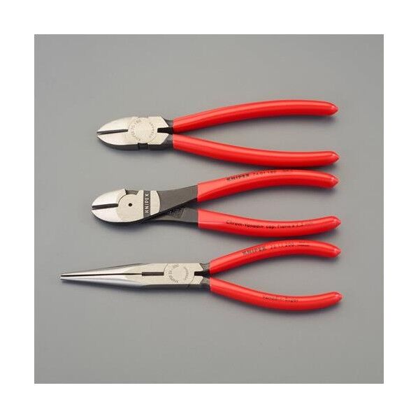 エスコ(esco) 3本組 プライヤーセット(ツールロール付) EA534KS-11 1ST...