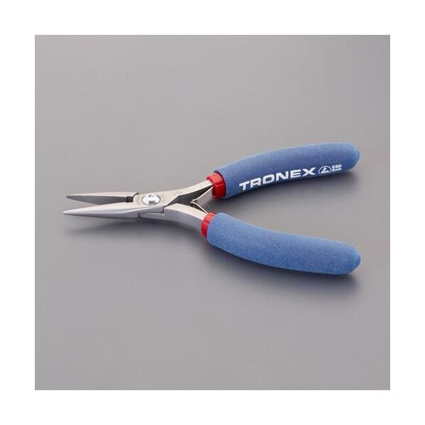 138mm 精密プライヤー(ESD/半丸/バネ付) EA535B-21 1丁