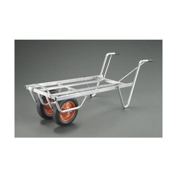 ※法人専用品※エスコ(esco) 490x1100mm 二輪コンテナカー(アルミ製) EA520DB-15A 1個