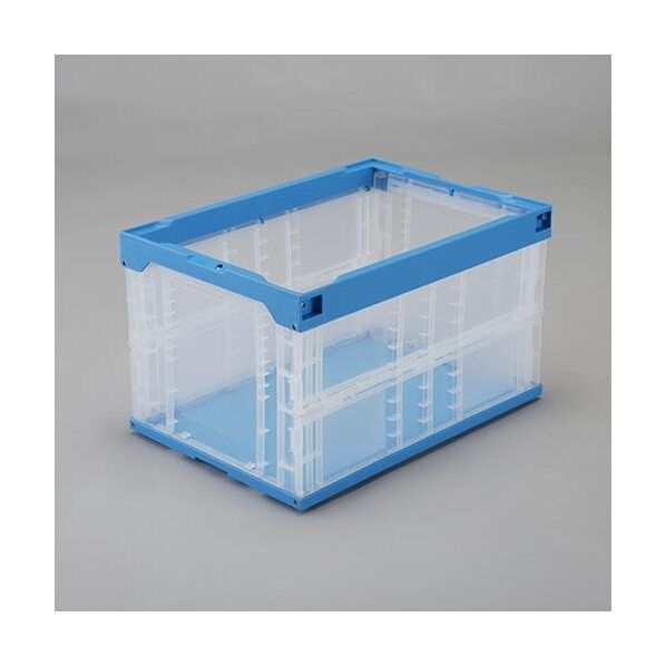 530x366x321mm/51.1L 折畳コンテナ(透明) EA506AA-86 1個
