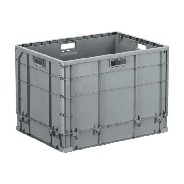 ※法人専用品※エスコ 670x503x473mm/136L 軽量コンテナ(ライトグレー) EA506AF-142 1個