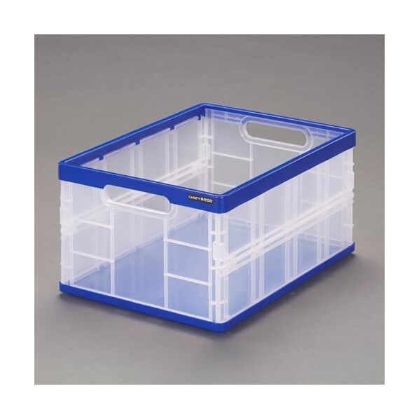 474x348x240mm/33.0L 折畳コンテナ(青) EA506AJ-11 1台