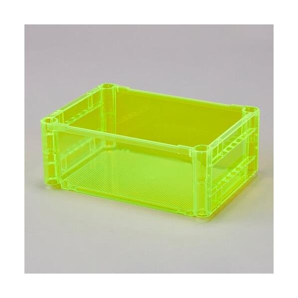 391x227x153mm/10L ポリカ製コンテナ(透明イエロー) EA506AT-2 1個