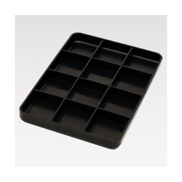231x150x 21mm 仕切付トレー(12セル/導電性)