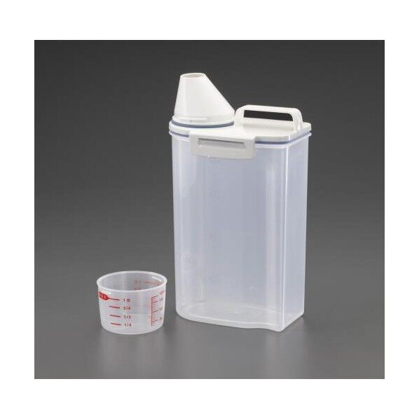 ※法人専用品※エスコ(esco) 167x110x293mm 米びつ(密閉式/2kg) EA508TC-144 1個