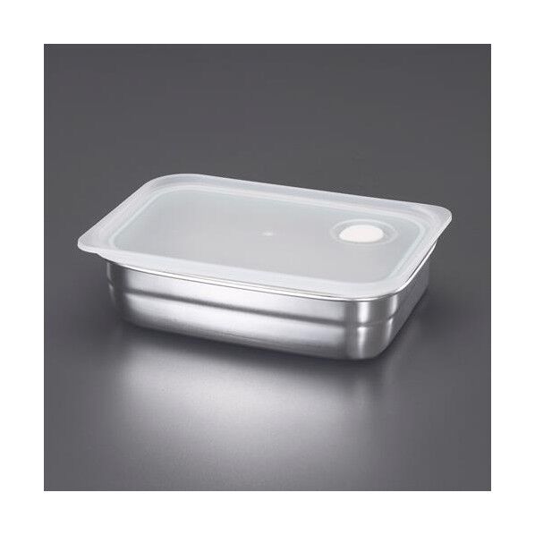 エスコ(esco) 180x120x 50mm/0.6L 保存容器(ステンレス製) EA508TF-3 1個