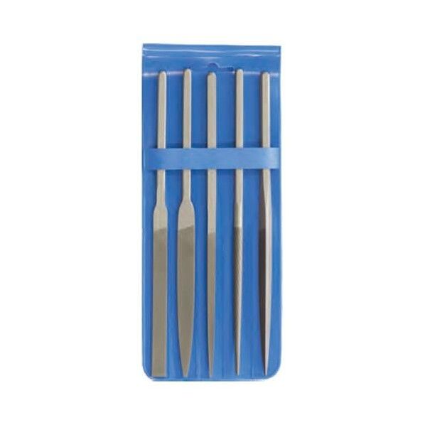 215mm 精密ヤスリ(5種･5本組/粗目)