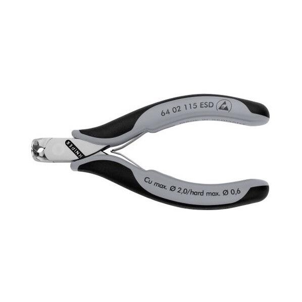 115mm 精密用エンドニッパー(ESDグリップ/バネ付)