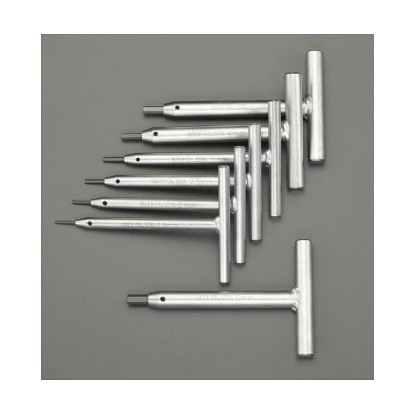 1.5-6.0mm/7本組 [Hexagon]T型レンチ EA573EF 1