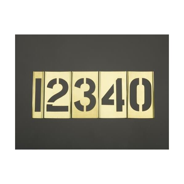 約 63mm/15枚組 ステンシルプレート(真鍮)