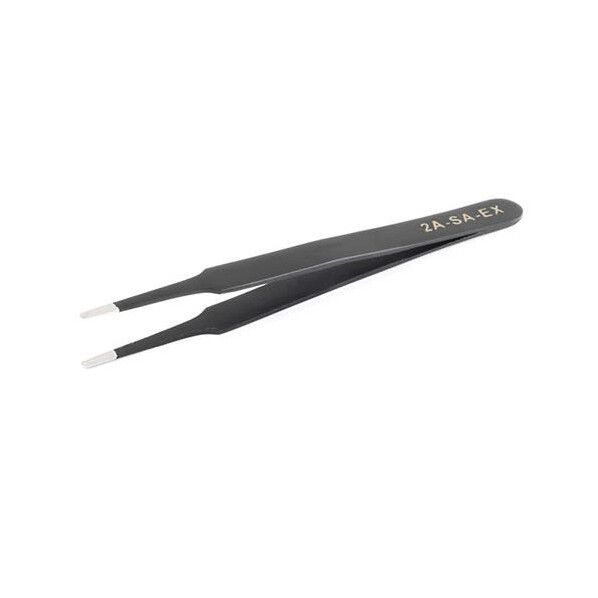 エスコ(esco) 2.0x120mm/ 2A 精密用ピンセット(ステンレス製) EA595AK-160 1個