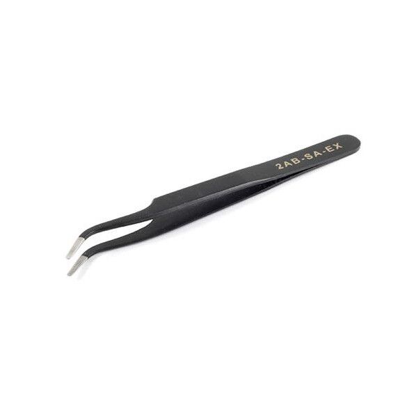 2.0x120mm/2AB  精密用ピンセット(ステンレス製) EA595AK-161 1個