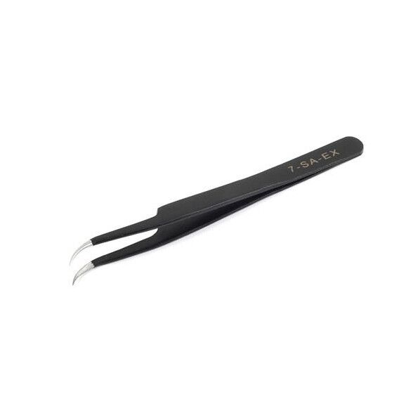 エスコ(esco) 0.20x115mm/ 7 精密用ピンセット(ステンレス製) EA595AK-166 1個