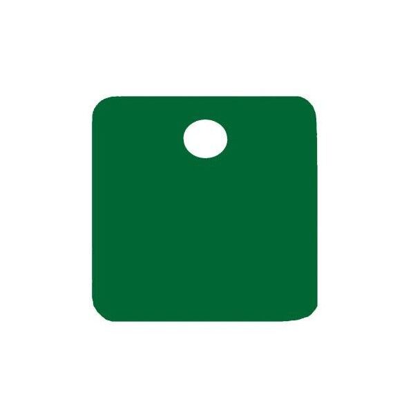 32mm    タグブランク(アルミ角/グリーン/5枚)