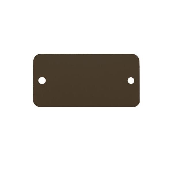 ※法人専用品※エスコ 19x44mm タグブランク(アルミ 長四角/ブラック/5枚) EA591HD-41A 1PACK