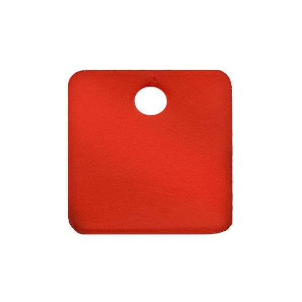 32mm    タグブランク(アルミ角/レッド/5枚)