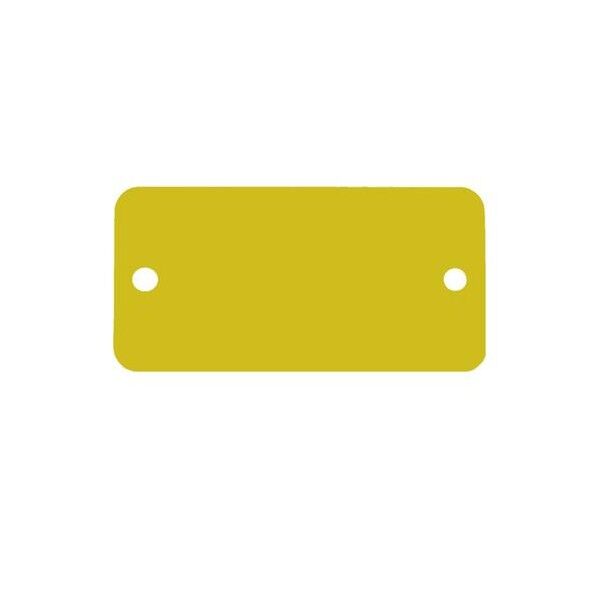 ※法人専用品※エスコ 38x76mm タグブランク(アルミ 長四角/ゴールド/5枚) EA591HD-54A 1PACK