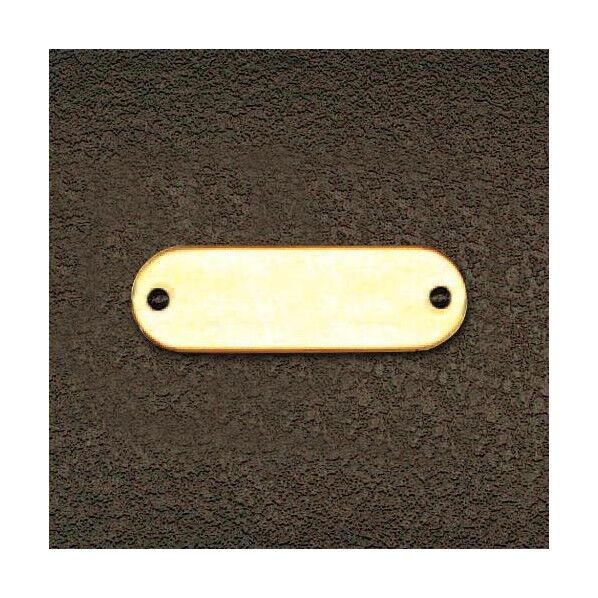 24x54mm タグブランク(真鍮 長丸/10枚) EA591HE-15 1pk