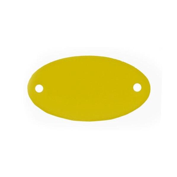 29x52mm タグブランク(アルミ 楕円/ゴールド/5枚)