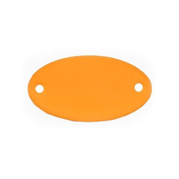 ※法人専用品※エスコ 29x52mm タグブランク(アルミ 楕円/オレンジ/5枚 EA591HG-34A 1PACK