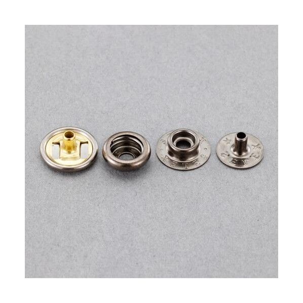 15mm リングホック(真鍮・黒ニッケルメッキ/10組) EA576MY-32 1PK