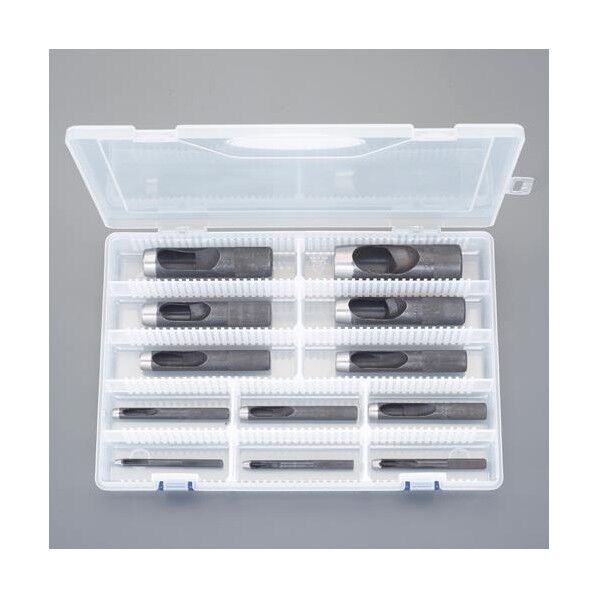 エスコ(esco) 3-25mm/12個組 革ポンチセット EA576H-100 1ST