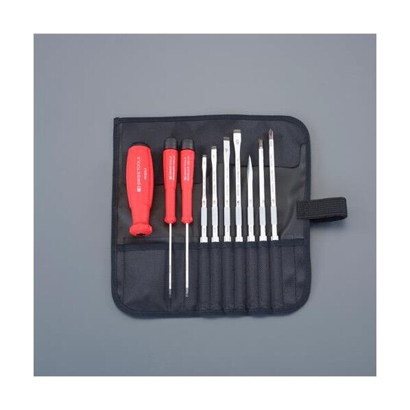 ※法人専用品※エスコ 9本組 ドライバーセット(差替式) EA550-22 1ST...