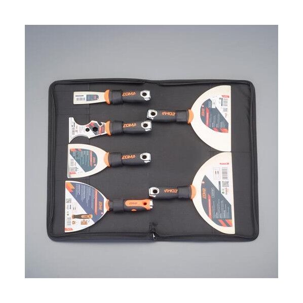 6本組 パテナイフセット(ステレンス/軟/ハンマーヘッド付)