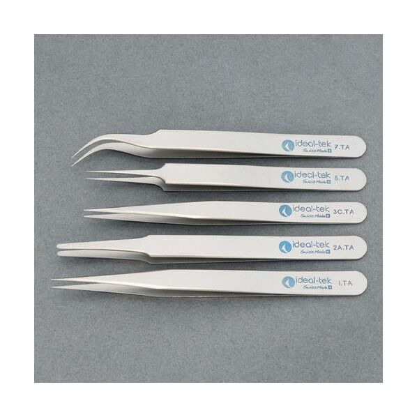 5本組 超精密ピンセット(チタン製)