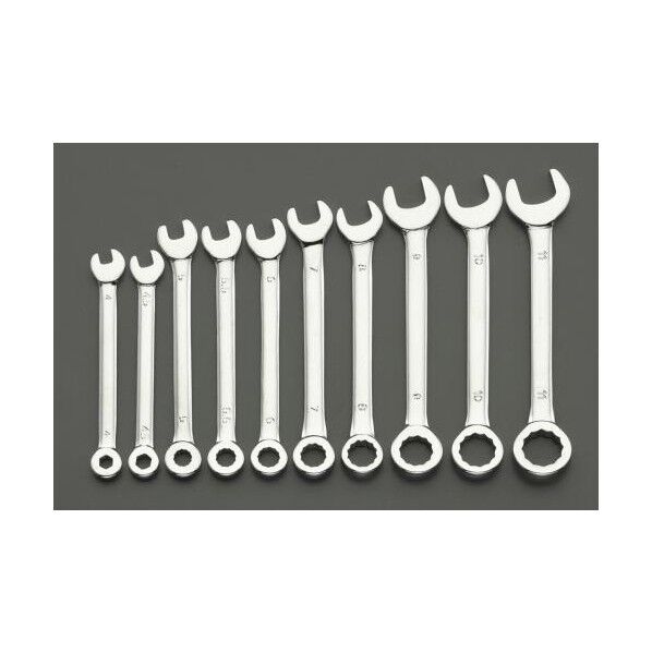 10本組/ 4-11mm 片目片口スパナ