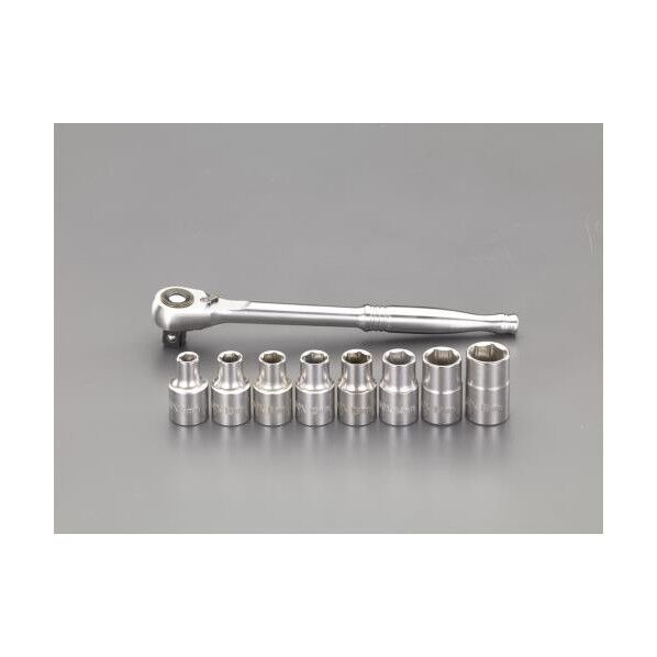エスコ(esco) 1/2'sq ステンレスソケットレンチセット EA617CC-30