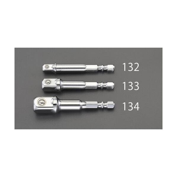 エスコ(esco) 1/2'sq-1/4'Hex ソケットアダプター EA618AX-134