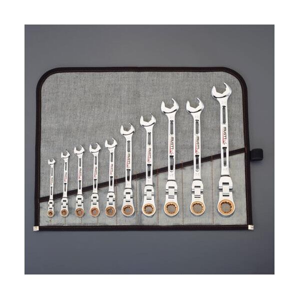 10本組/8-24mm コンビネーションギアレンチ(首振型) EA614DH 1ST