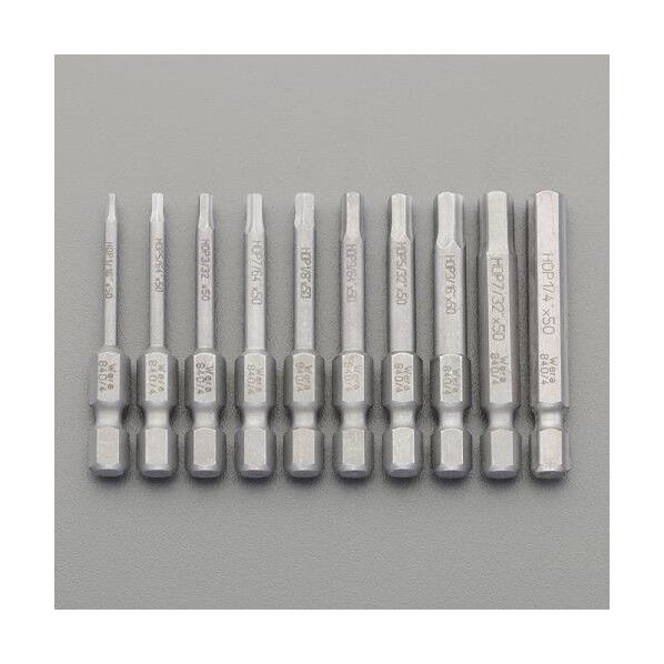 10本組 [Hex-Plus]ドライバービット(インチ)