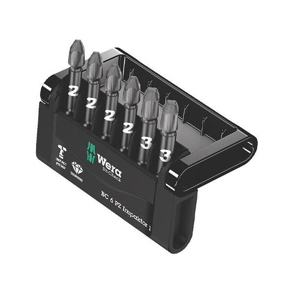 6本組/50mm[Pozi] ドライバービット(インパクト用)