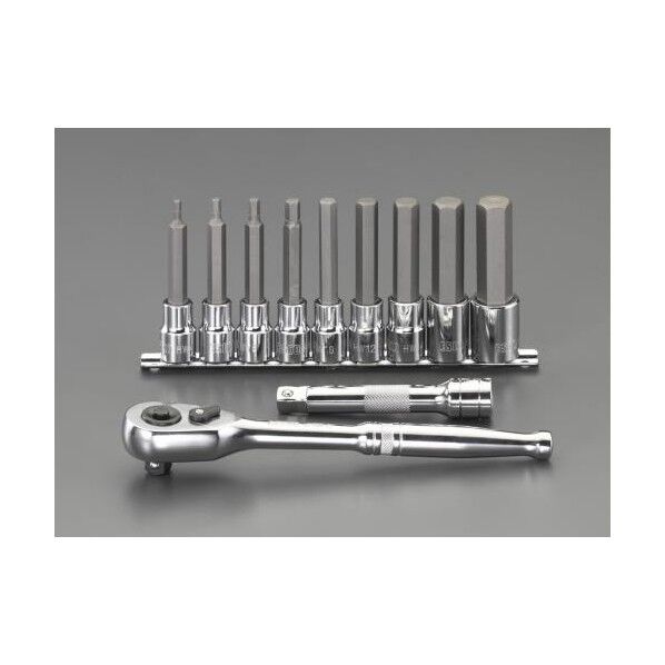 1/2インチDR/4-19mm/100mm HEXビットソケットセット