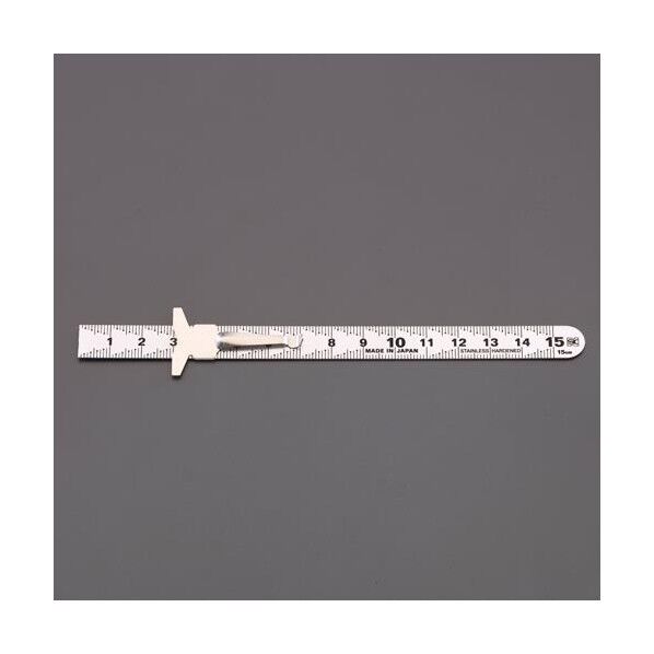 シルバー直尺(クリップ付)